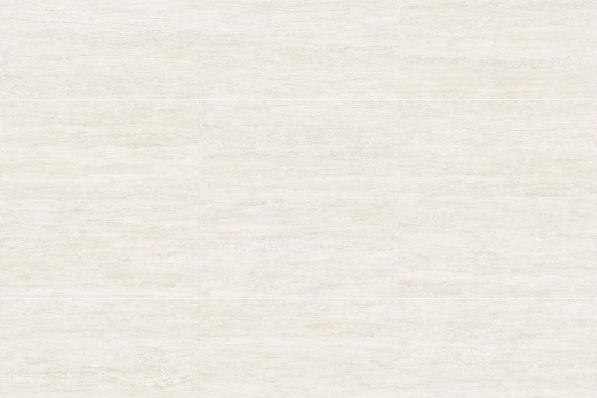 Museum Bianco Travertine Look Porcelain Tiles