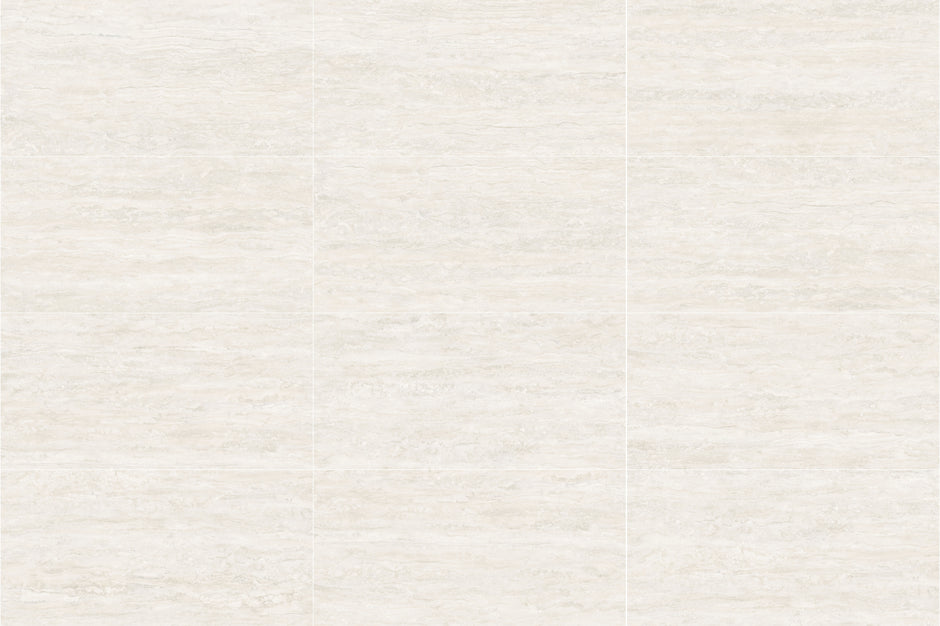Museum Bianco Travertine Look Porcelain Tiles
