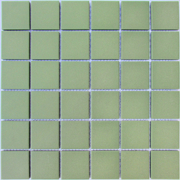 Unglazed Willow Square Mosaic Tiles 48x48mm chips on 306x306mm sheet