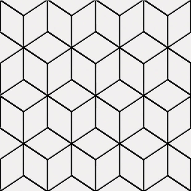 Alhambra Negro Embossed Decor Tiles 250x250mm