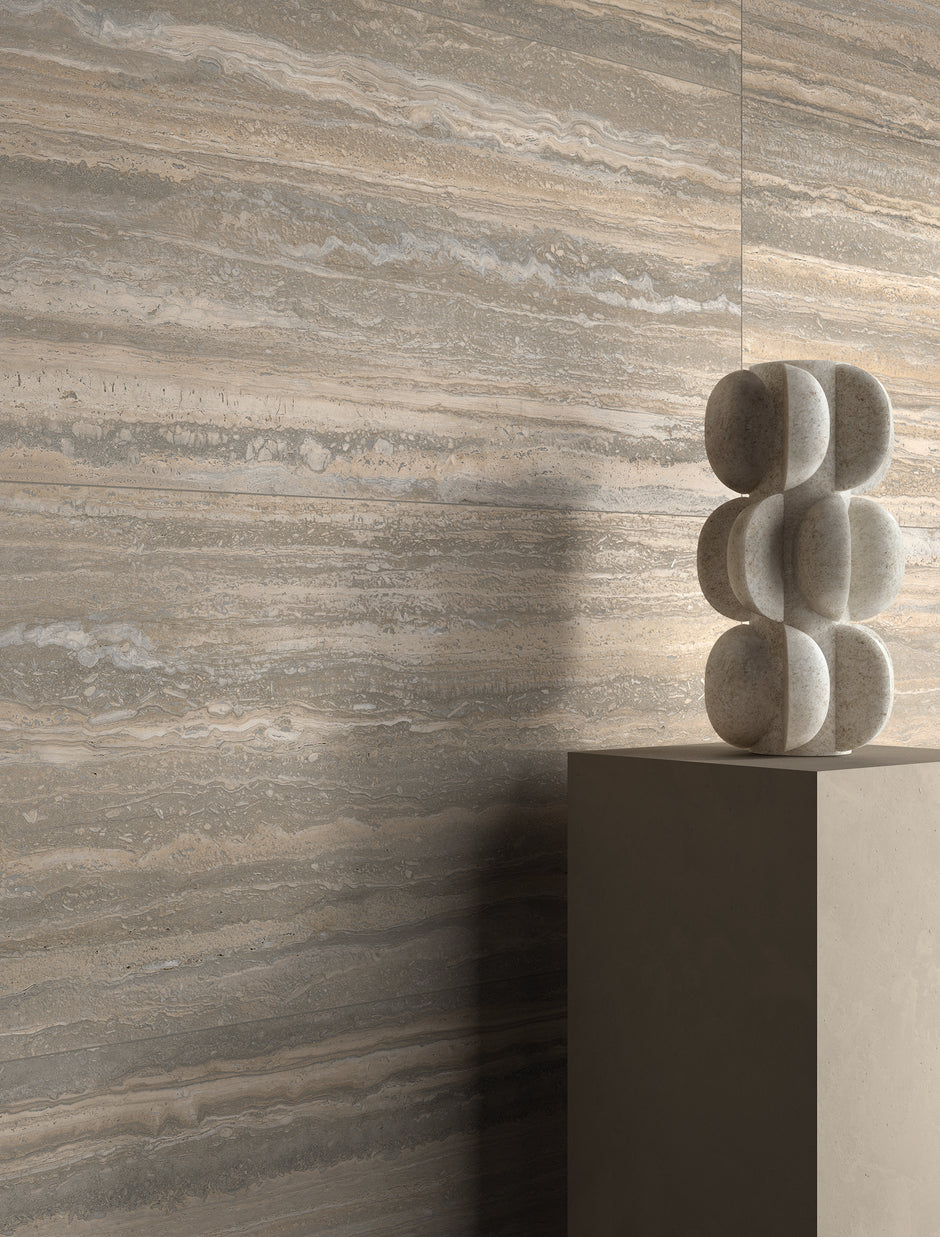 Cocoon Hazelnut Stone Look Porcelain Tiles 600x1200mm