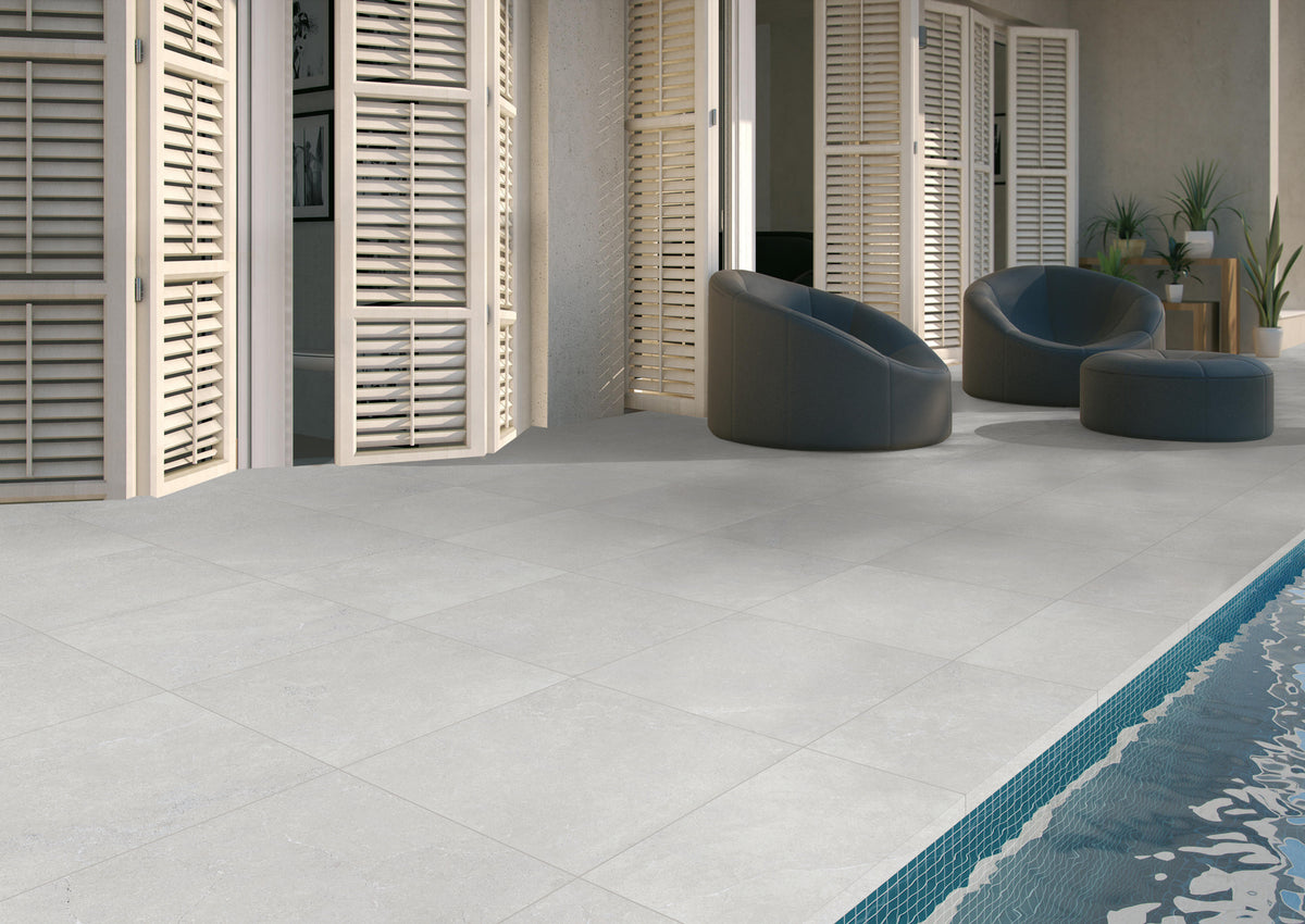 Provence White Limestone Look Porcelain Tiles