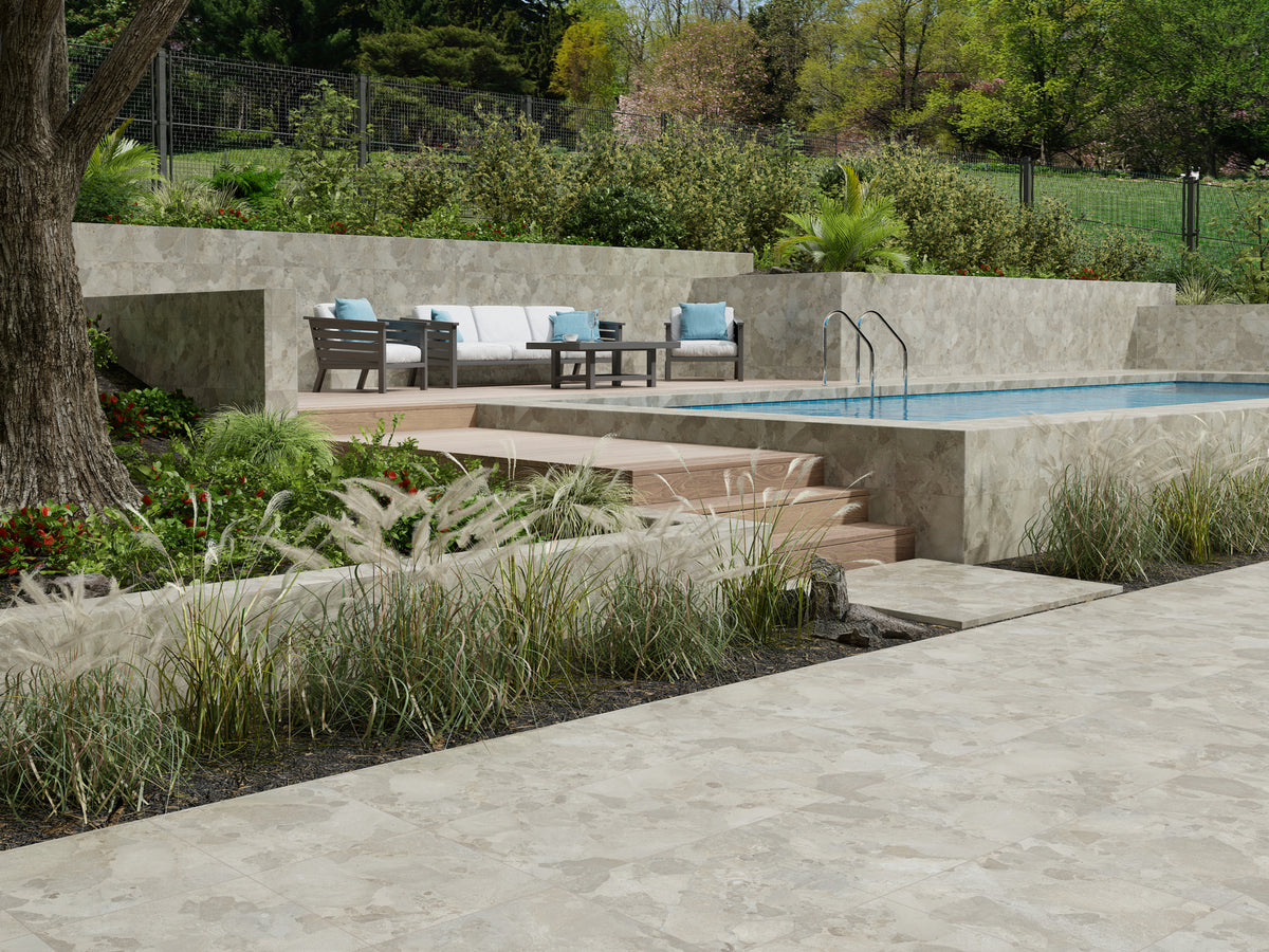 Monet Stone Taupe Pebble Look Porcelain Tiles