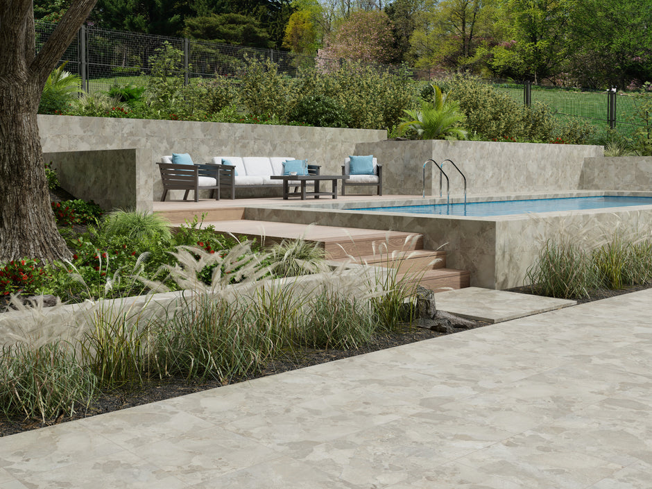 Monet Stone Taupe Pebble Look Porcelain Tiles