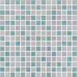 Dot Mount Seabreeze Glass Pool Mosaic 20x20mm chips on 327x327mm sheet