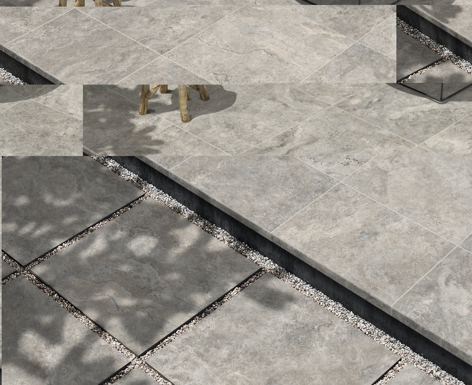 Travertino Sterling Travertine Look Porcelain Tiles