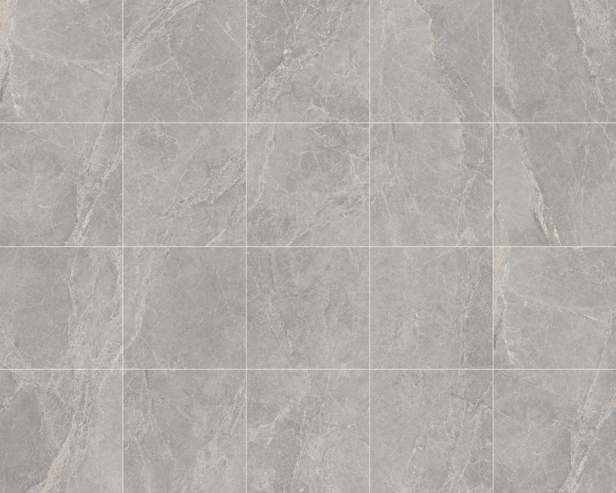 Pisa Grey Limestone Look Porcelain Tiles