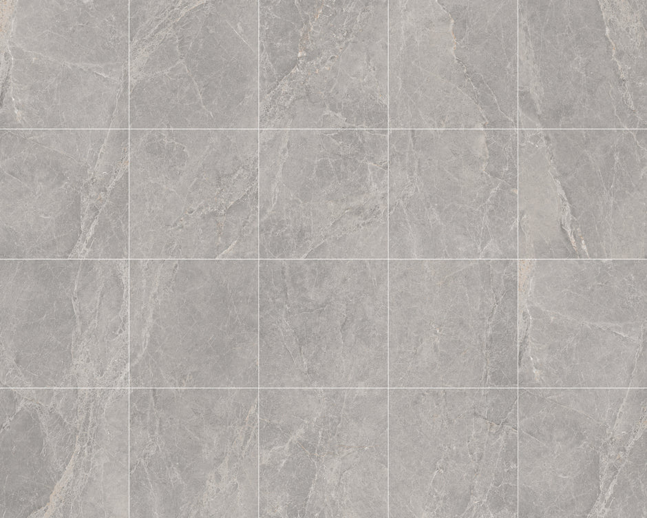 Pisa Grey Limestone Look Porcelain Tiles