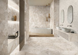 Matera Stone White Pebble Look Ceramic Tiles 600x600mm