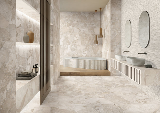 Matera Stone Greige Pebble Look Ceramic Tiles