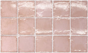 Altea Dusty Pink 100x100 Square Tiles 100x100mm
