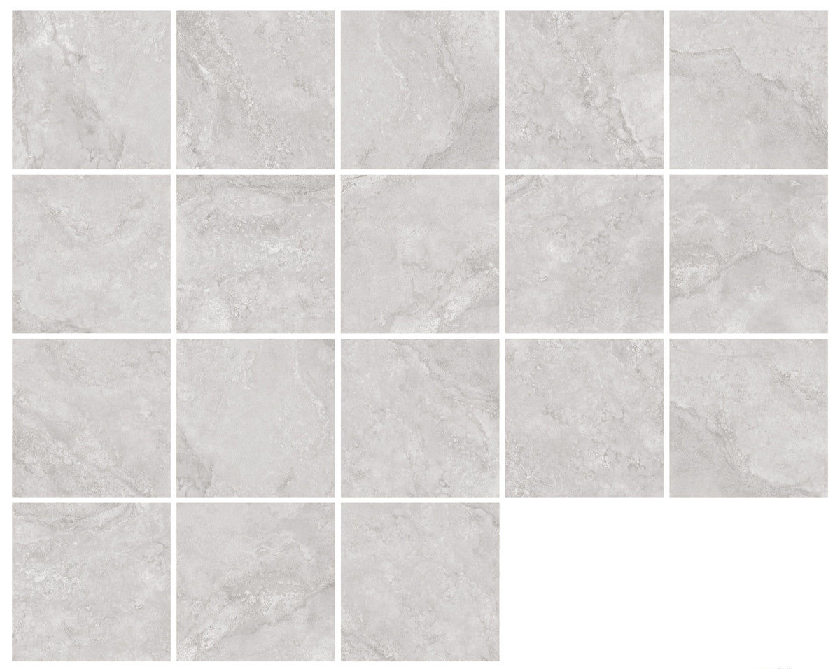 Tuscany Silver Stone Look Porcelain Tiles 300x600mm
