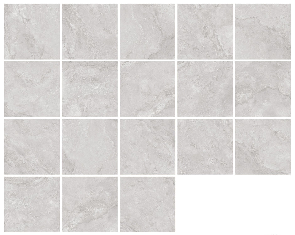Tuscany Silver Stone Look Porcelain Tiles 300x600mm