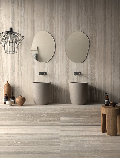 Cocoon Beige Stone Look Porcelain Tiles