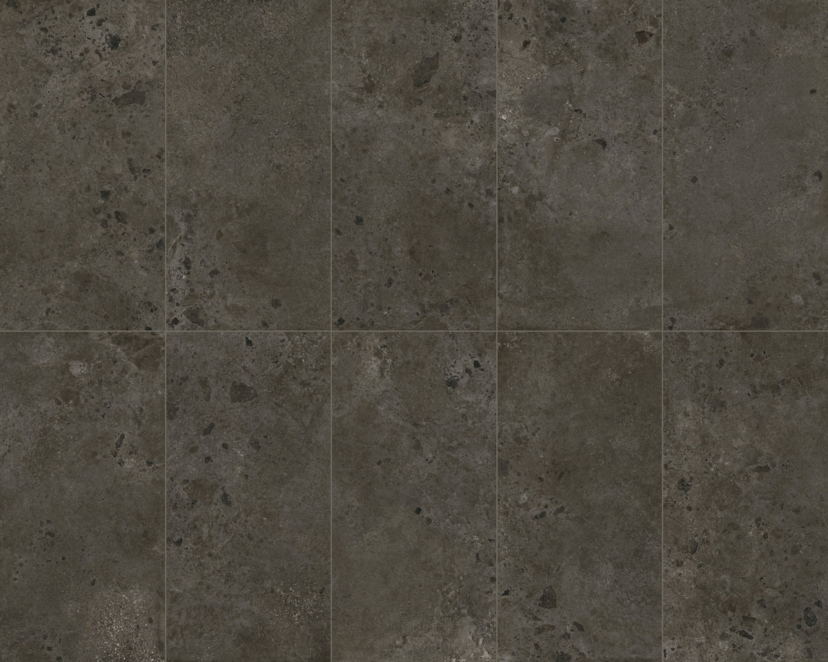 Ambrosia Cinder Pebble Stone Look Porcelain Tiles 300x600mm