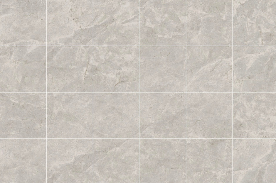 Tundra Grey Marble Look Porcelain Tiles 75x300mm
