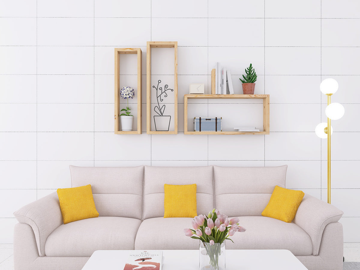 Rectified White Gloss Wall Tiles 300x600mm