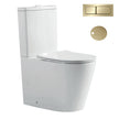 Zenmo Exon Toilet Suite in Brushed Brass