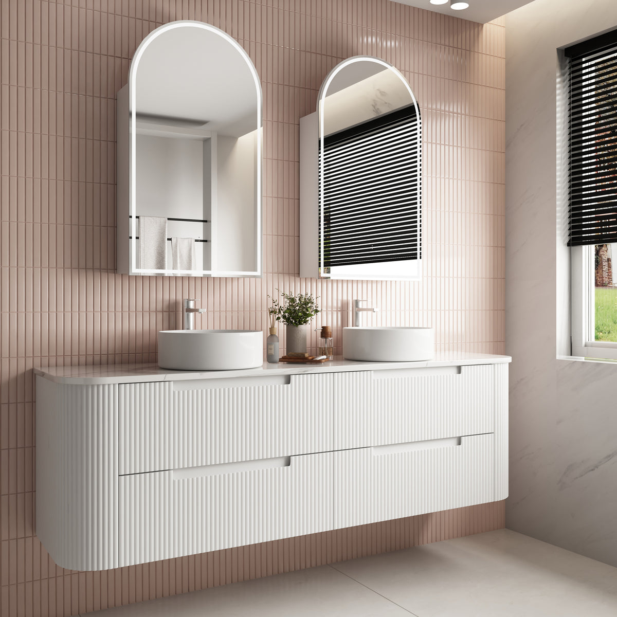 Aulic Curva Wall Hung 1800mm wall hung vanity