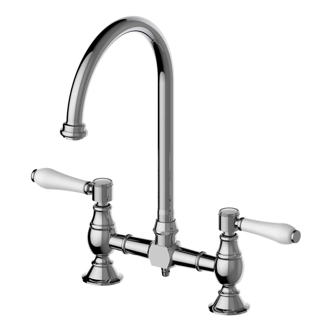 Provincial Exposed Breach Kitchen Tap in Chrome