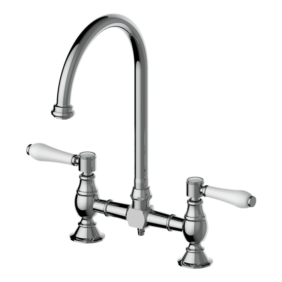 Provincial Exposed Breach Kitchen Tap in Chrome