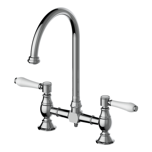 Provincial Exposed Breach Kitchen Tap in Chrome