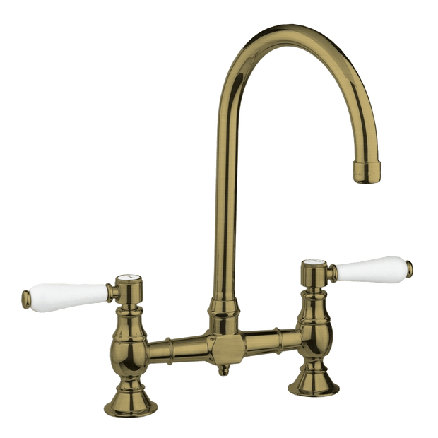 Provincial Exposed Breach Kitchen Tap in Bronze
