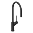 Vila Pull Out Kitchen mixer in Black