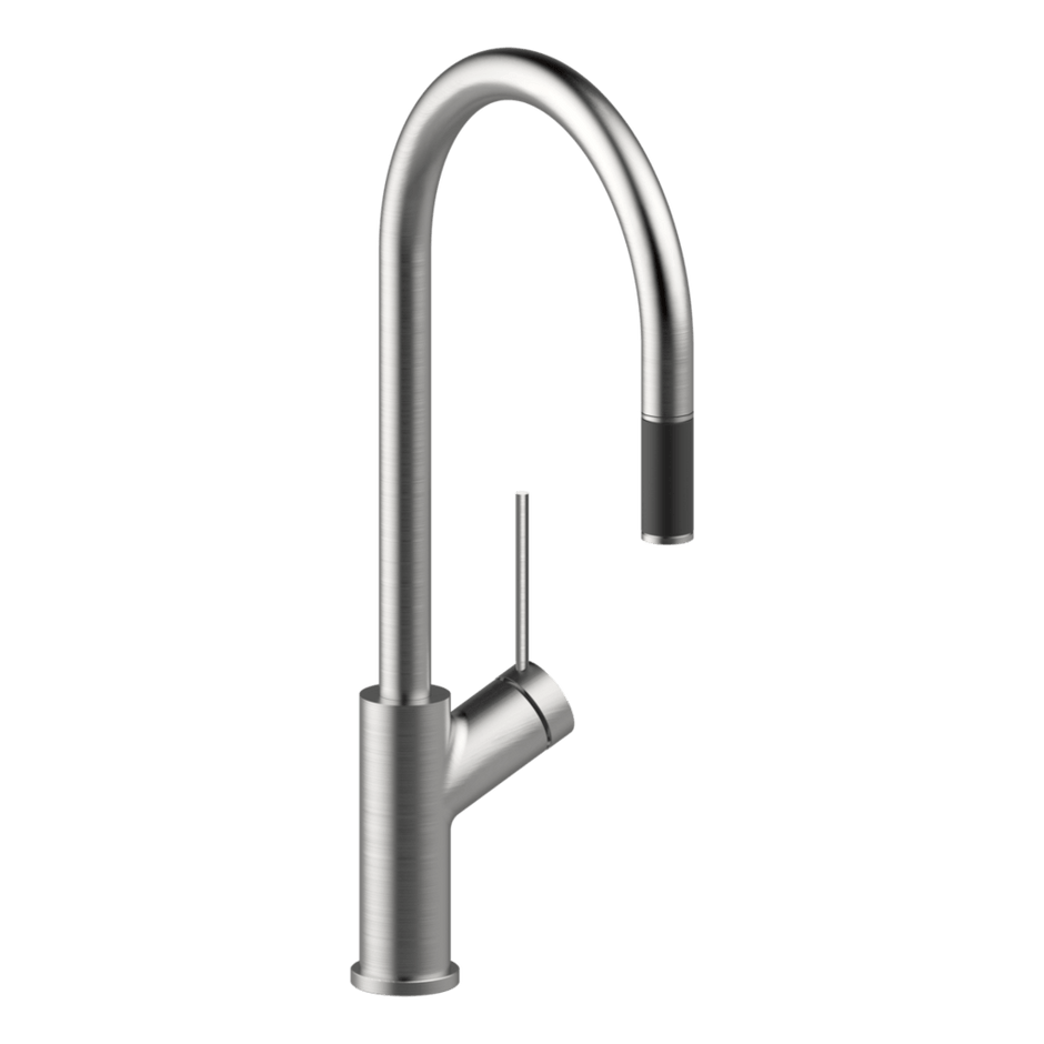 Vila Pull Out Kitchen mixer in Brushed Nickel