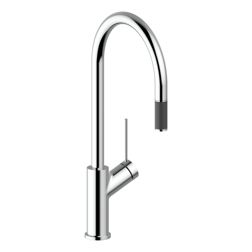 Vila Pull Out Kitchen mixer in Chrome