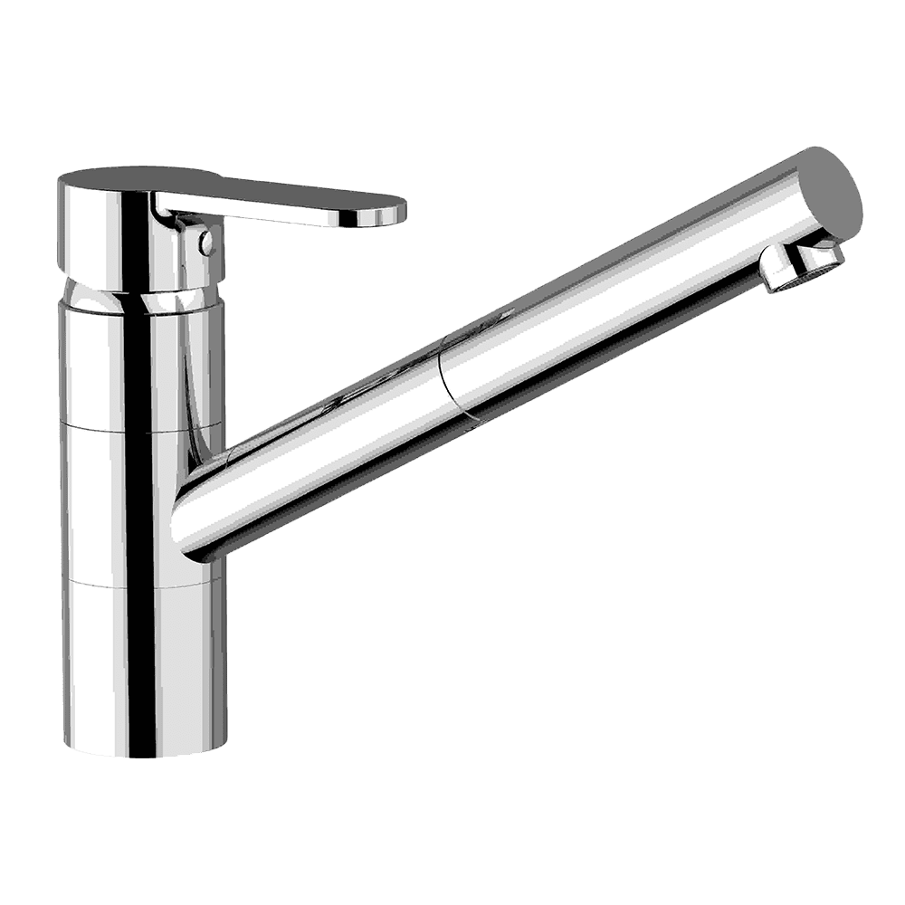 ISA Pull Out Kitchen Mixer in Chrome
