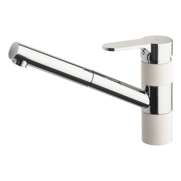 ISA Pull Out Kitchen Mixer in Chrome/Alpina