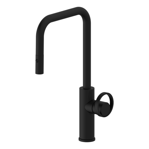 Piazza Dual Spray Kitchen Mixer in Black
