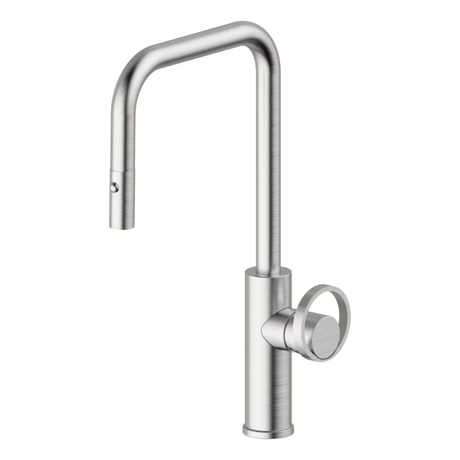 Piazza Dual Spray Kitchen Mixer in Brushed Nickel