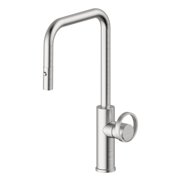 Piazza Dual Spray Kitchen Mixer in Brushed Nickel