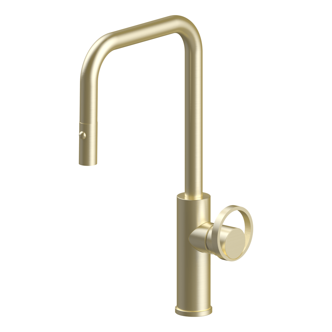 Piazza Dual Spray Kitchen Mixer in Light Gold