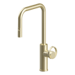 Piazza Dual Spray Kitchen Mixer in Light Gold