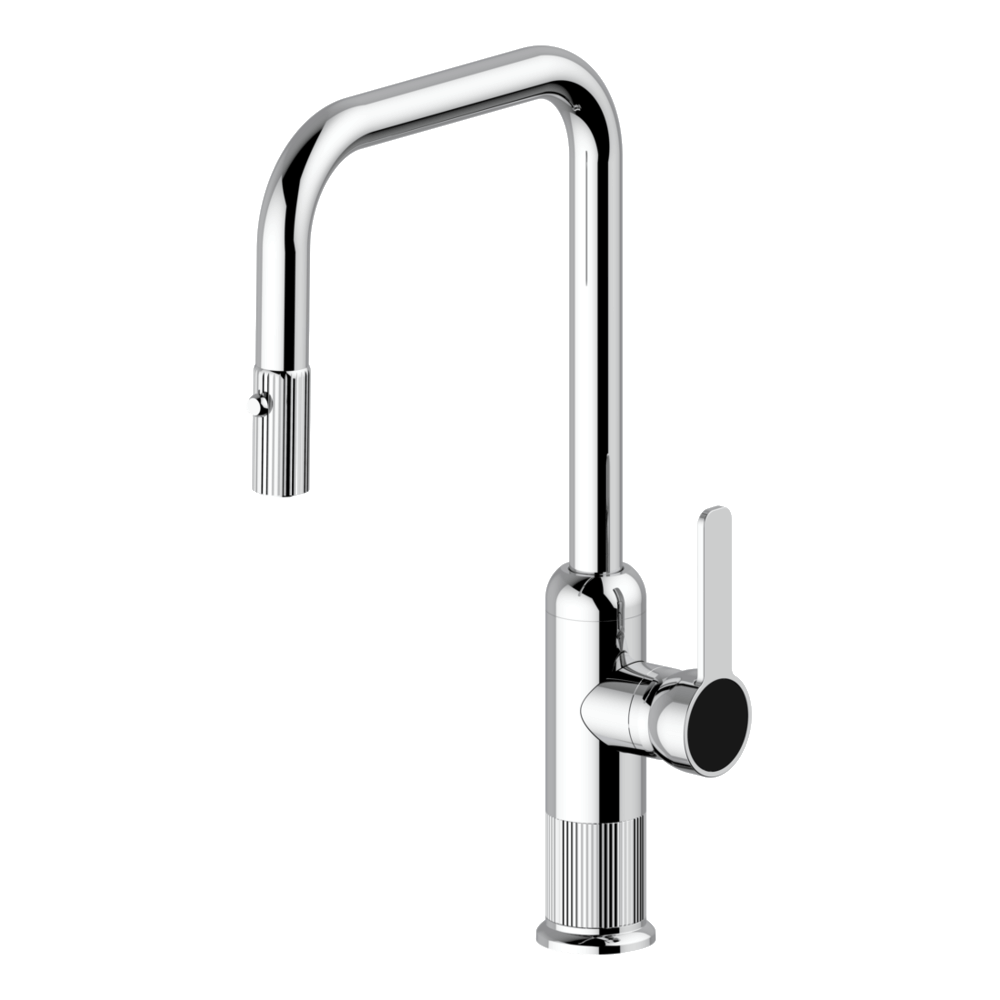 Lumiere Pull Out Kitchen Mixer Dual Spray in Tobacco