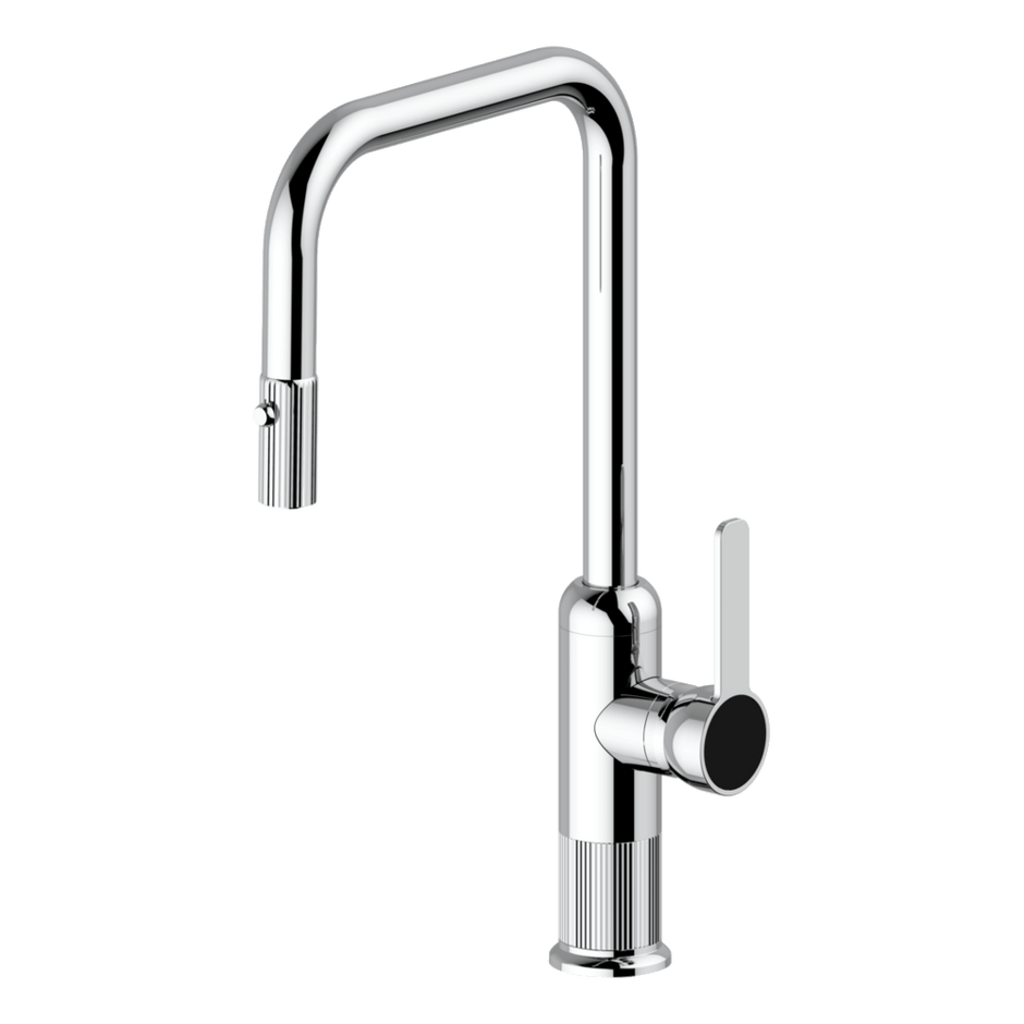 Lumiere Pull Out Kitchen Mixer Dual Spray in Tobacco