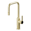 Lumiere Pull Out Kitchen Mixer Dual Spray in Light Gold