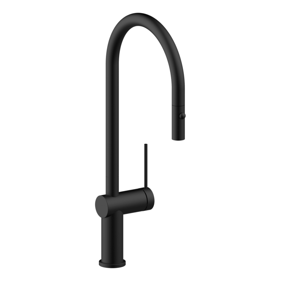 Gusto Pull Out Kitchen Mixer in Black