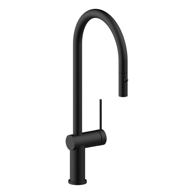 Gusto Pull Out Kitchen Mixer in Black