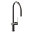 Gusto Pull Out Kitchen Mixer in Black Brushed Nickel