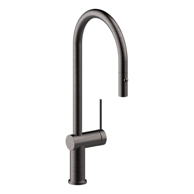 Gusto Pull Out Kitchen Mixer in Black Brushed Nickel