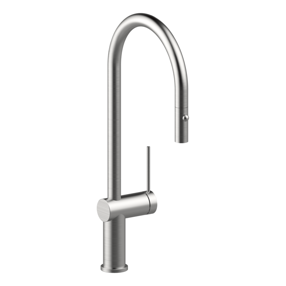 Gusto Pull Out Kitchen Mixer in Brushed Nickel
