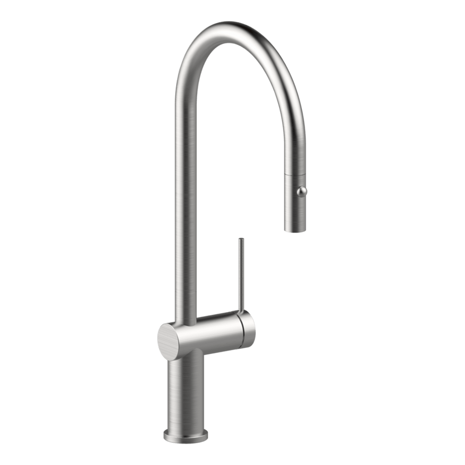 Gusto Pull Out Kitchen Mixer in Brushed Nickel