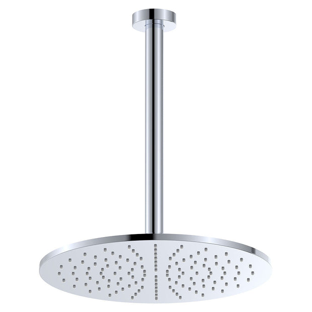 Empire Slim Ceiling Shower 300mm Head, 350mm Drop in Chrome