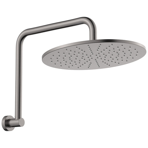 Empire Slim Gooseneck Shower Arm Set in Gun Metal