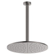 Empire Slim Ceiling Shower 300mm Head, 350mm Drop in Gun Metal