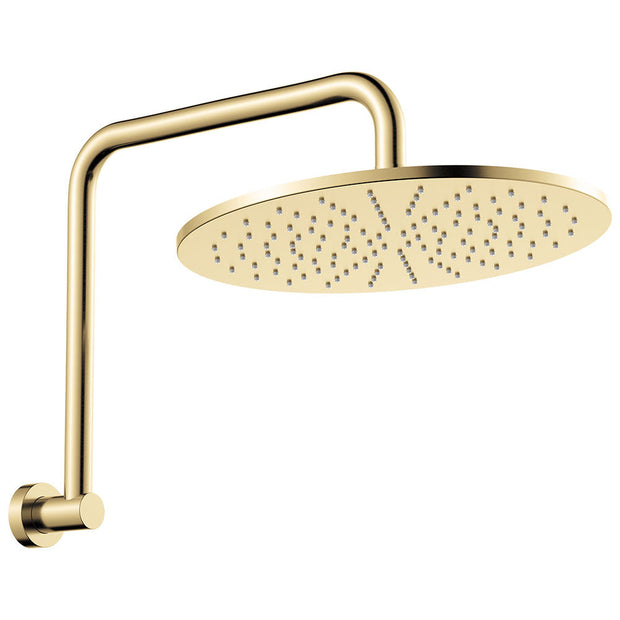 Empire Slim Gooseneck Shower Arm Set in Urban Brass